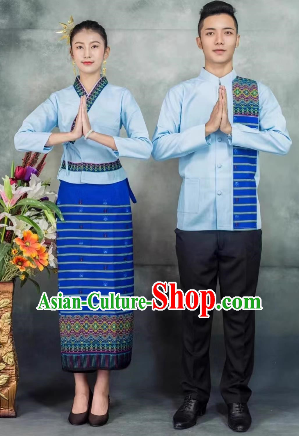 Dai Clothing For Men And Women Blue Suit Restaurant Work Clothes Welcome Staff Uniforms