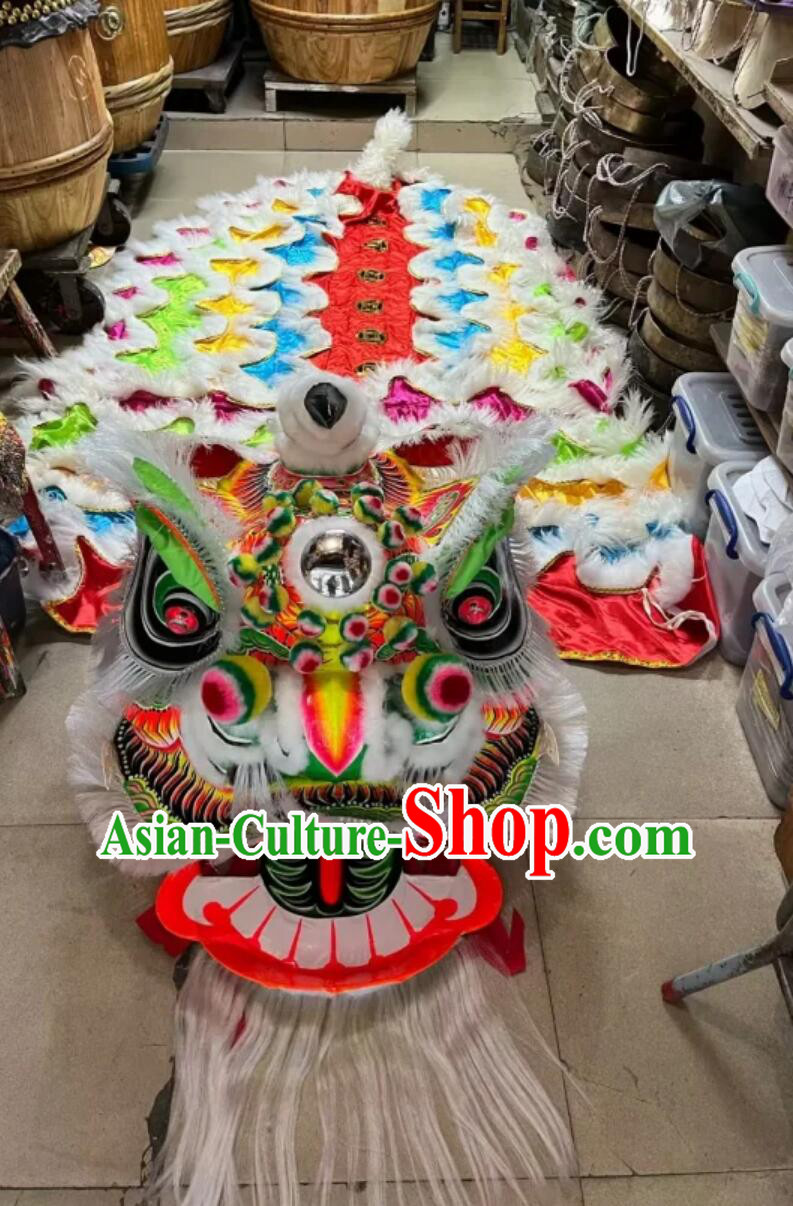 Handmade Horsehair Fut San Lion Chinese Liu Bei Dance Lion Professional Dancing Lion Costume Complete Set