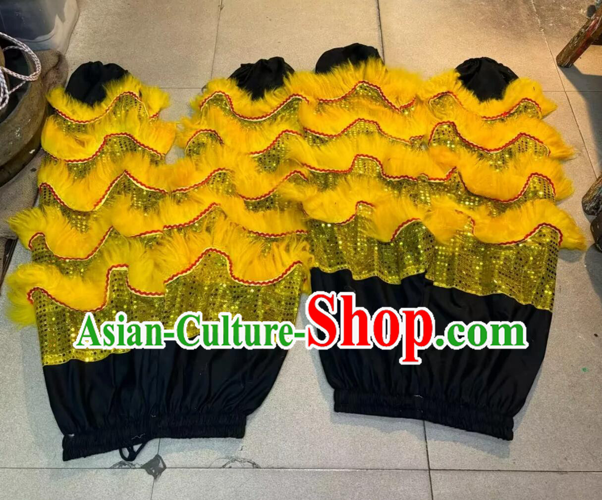 2 Handmade Woolen Pants Chinese Lion Dance Black Pants Dance Performance Trousers