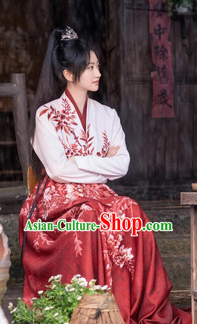 China Ancient Clothing TV Series Wonderland of Love Swordswoman Cui Lin Dress Chinese Ancient Heroine Costumes