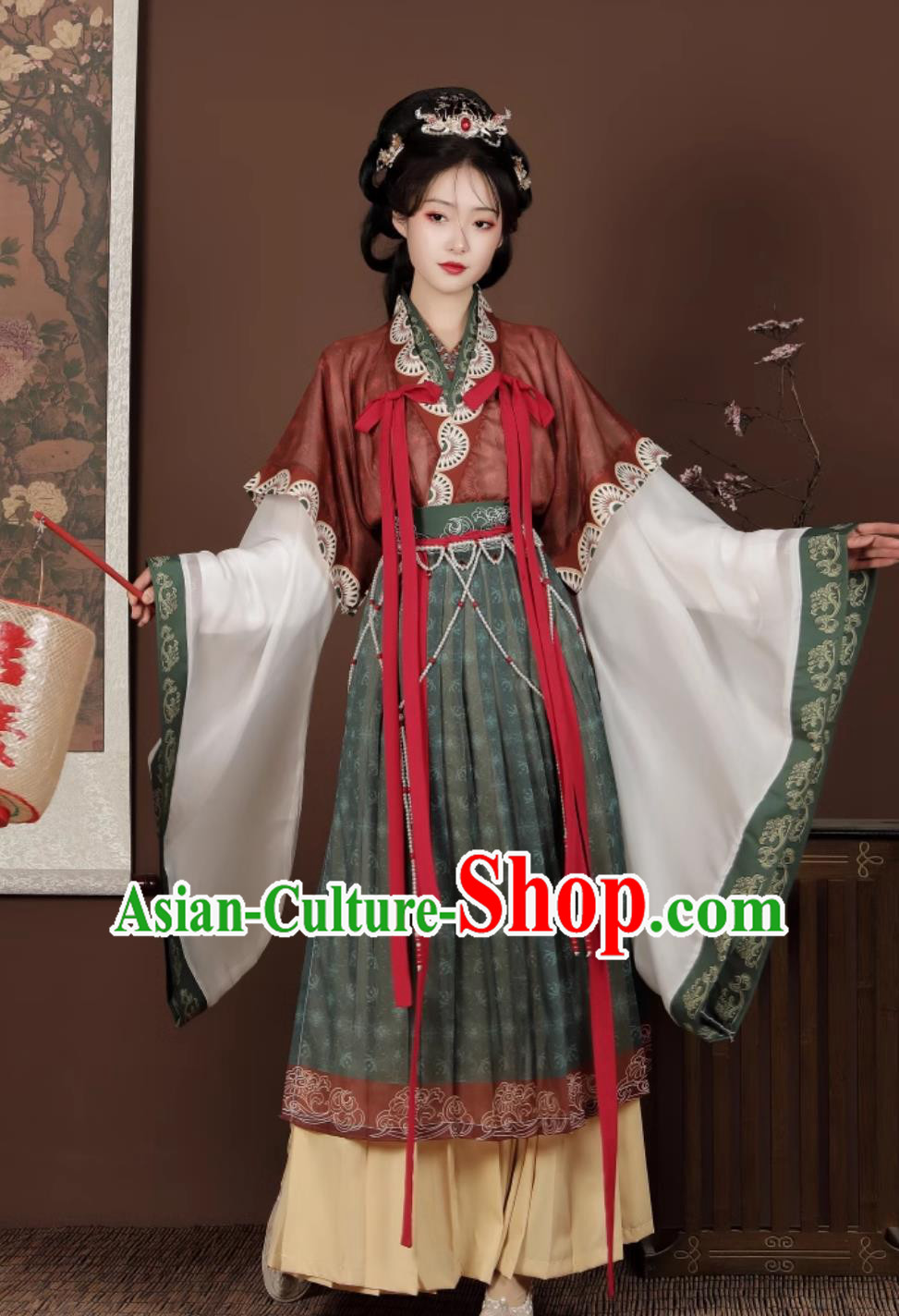 Chinese Ancient Palace Princess Costumes Traditional Tang Dynasty Clothing Woman Hanfu Dresses Complete Set