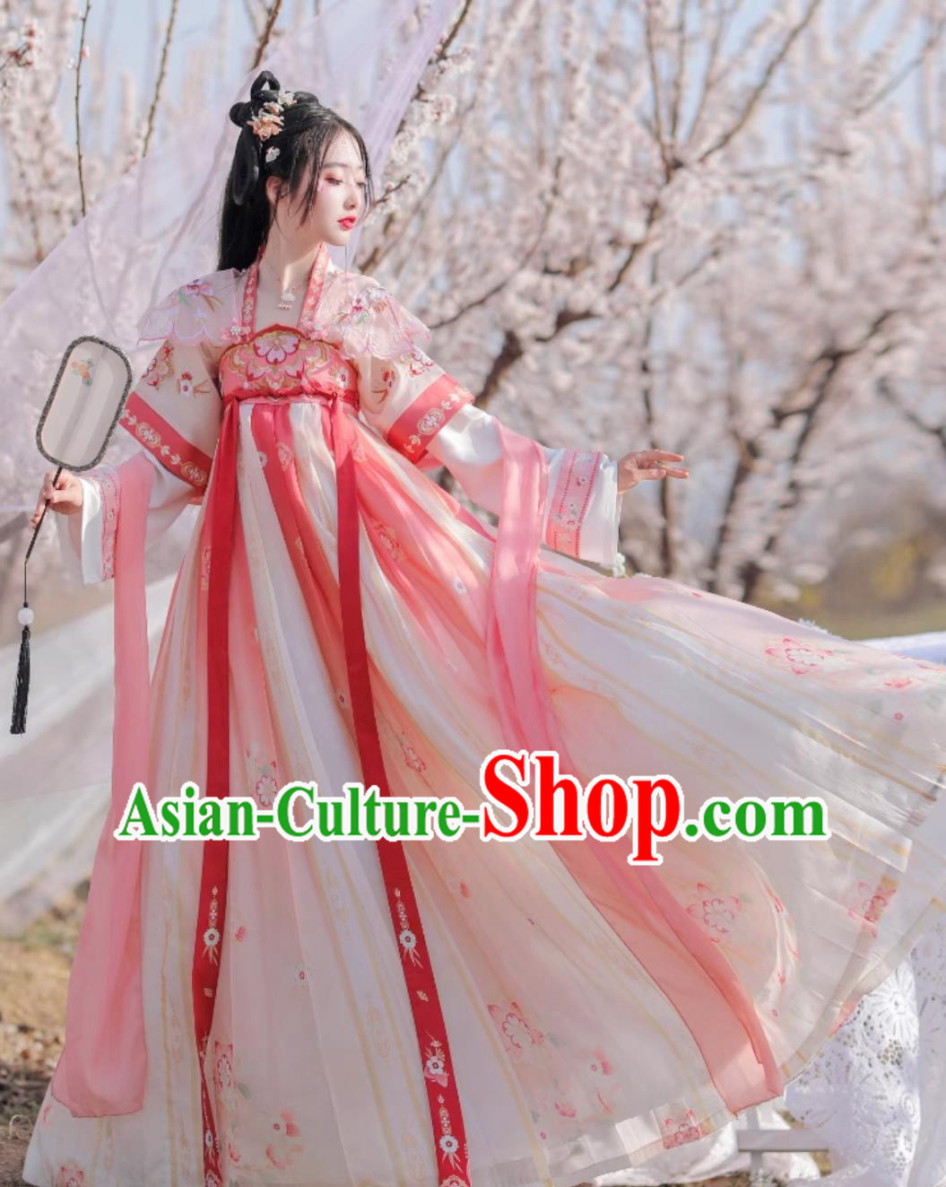 Chinese Traditional Clothing Woman Pink Hanfu Dresses Ancient Palace Princess Costumes