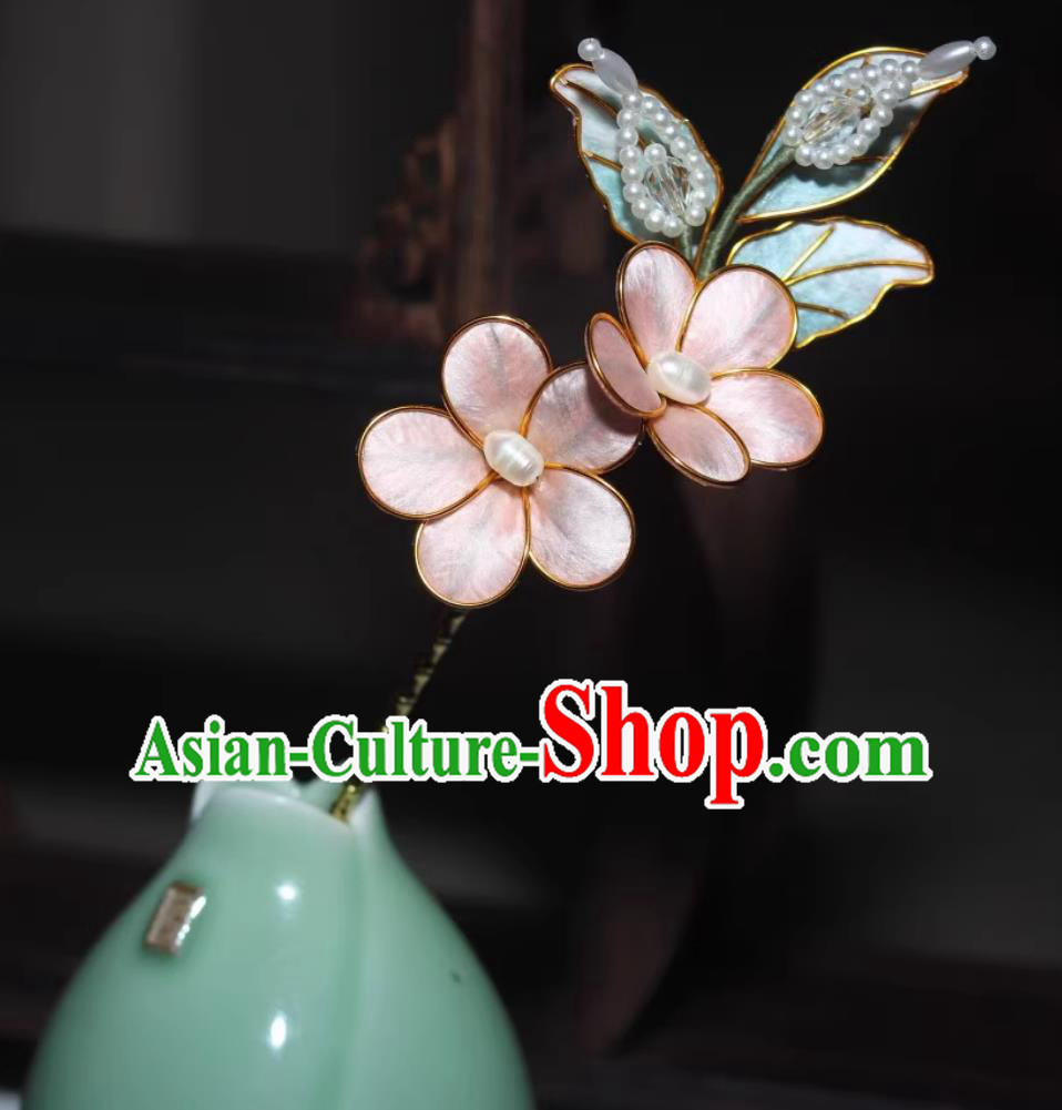 Hanfu Headwear Chinese Qipao Ancient Hair Jewelry Intangible Cultural Heritage Silk Velvet Flower Hair Stick Plum Blossom Hairpin