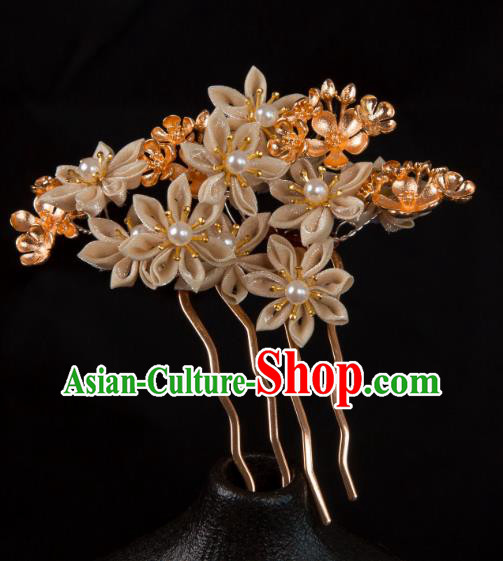 Hanfu Hairpin China Ancient Tang Dynasty Headwear Floral Hair Jewelry