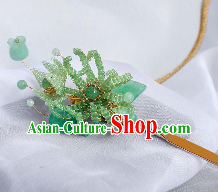 China Retro Qipao Pearl Hairpin Hanfu Hair Jewelry Ancient Princess Headpiece