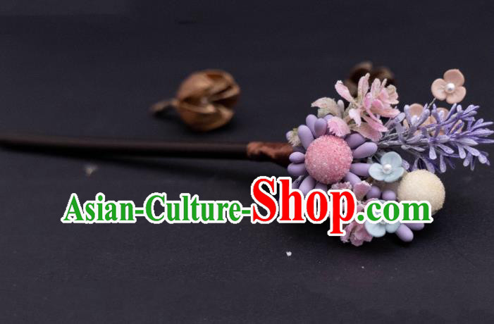 China Hanfu Hair Jewelry Ancient Song Dynasty Young Lady Headpiece Handmade Qipao Hairpin