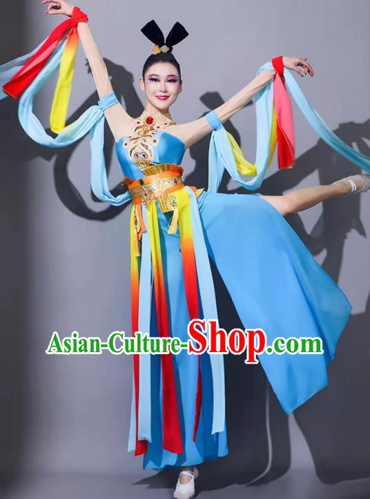 Dunhuang Dance Costume Western Regions Qinlian Performance Dress Female Pipa Flying Dance Performance Clothing