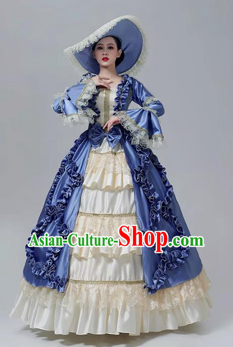 European Court Dress British Medieval Retro Garment Aristocratic Stage Costume Drama Princess Dress