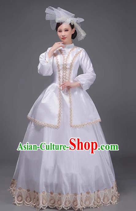 European Medieval Court Dress Baroque Period Retro Aristocratic Princess Costume Runway Drama Clothing