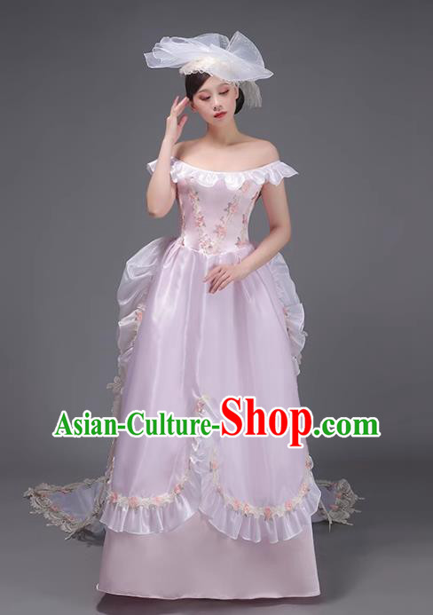 European Court Costume Royal Aristocrats Medieval Retro Princesses Taildress Runway Show Clothing