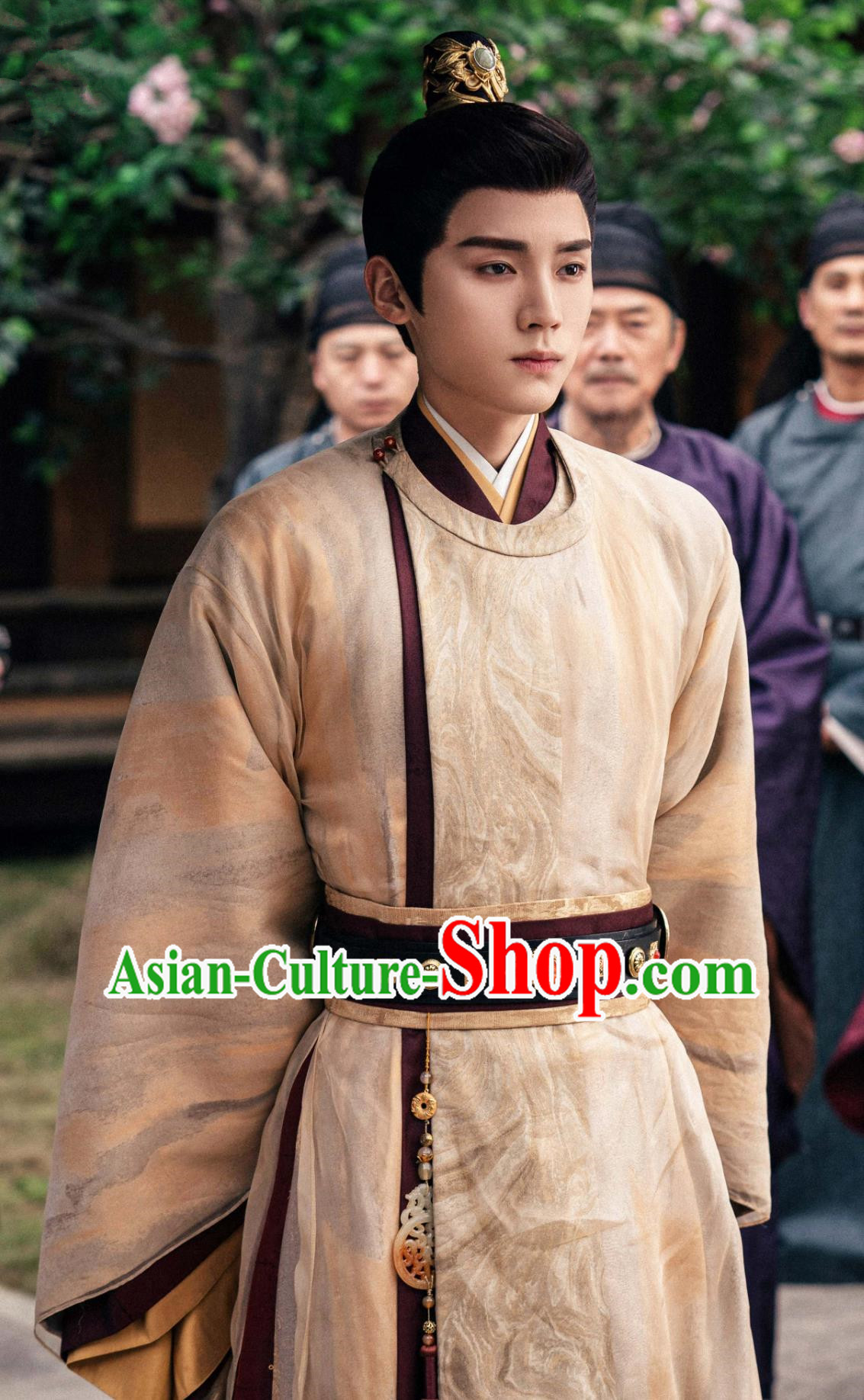 China Ancient Emperor Hanfu Costumes TV Drama The Legend of Zhuohua Prince Liu Chen Robes