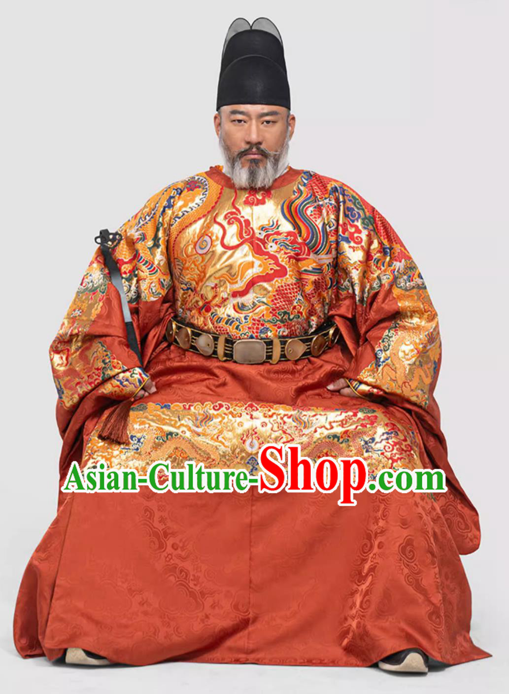 Ming Dynasty Official Robe Ancient Chinese Brocade Costume Grand Councilor Clothing