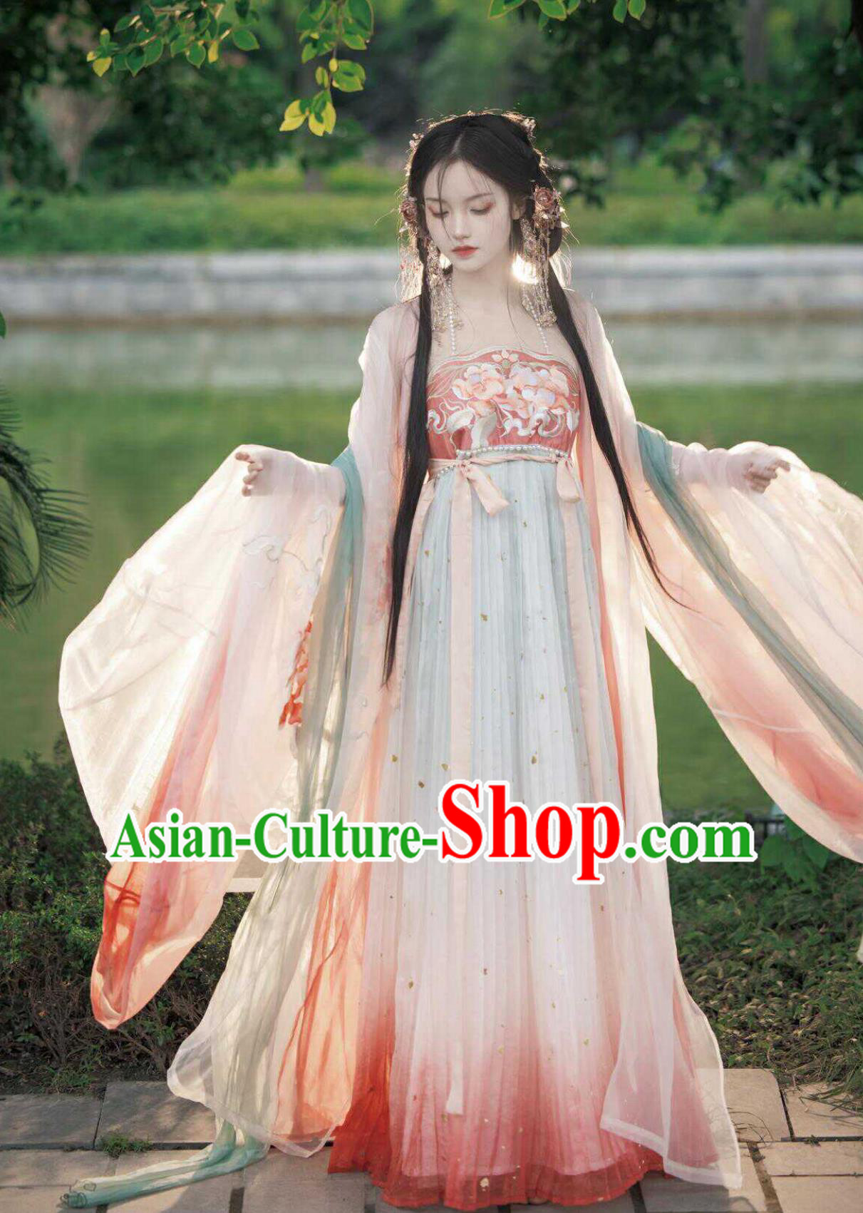 Online Buy Embroidered Hezi Qun Ancient Chinese Female Costumes China Tang Dynasty Princess Hanfu Clothing