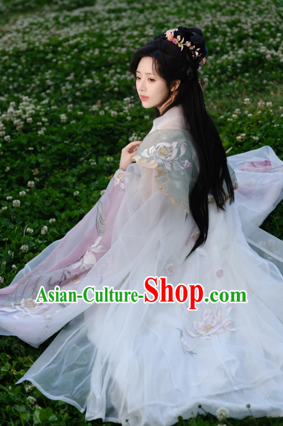 China Flower Fairy Clothing Ancient Chinese Female Costume Traditional Tang Dynasty Princess Hanfu