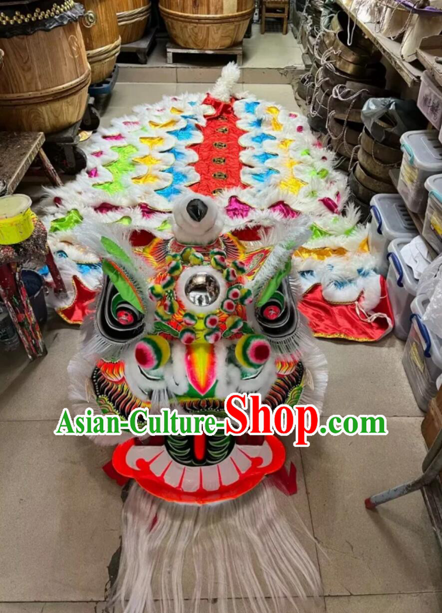 Online Shop Chinese Happy New Year Lion Dance Equipment Traditional Handmade Liu Bei Lion Costume China Fut San Dancing Lion Costumes