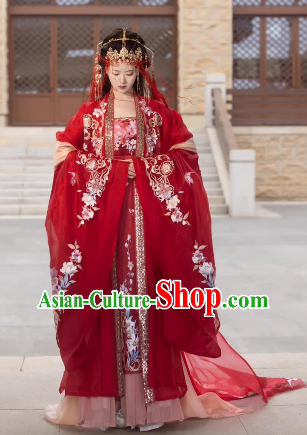 Ancient Chinese Princess Clothing Ancient Wedding Costume Online Buy Traditional Hanfu Bride Red Dresses