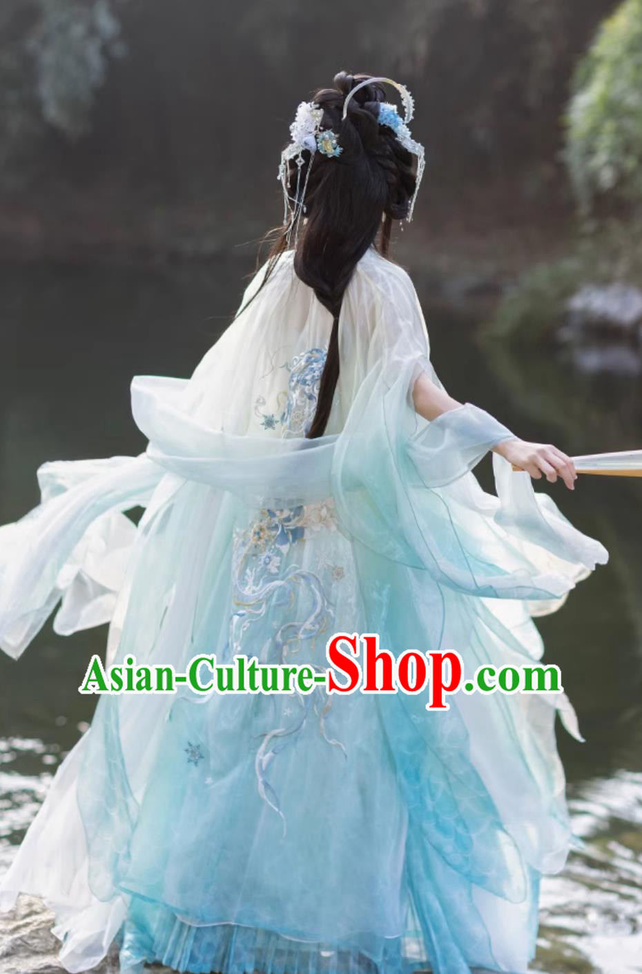 Ancient Chinese Goddess Clothing Traditional Tang Dynasty Princess Costumes Online Buy Hanfu Blue Dresses