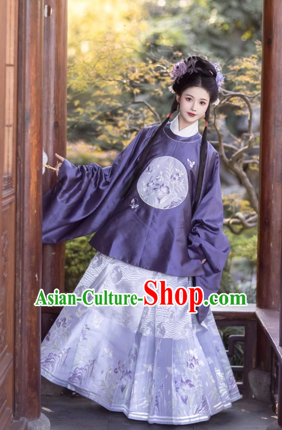 Ancient China Princess Clothing Chinese Ming Dynasty Embroidered Jacket and Skirt Traditional Winter Hanfu