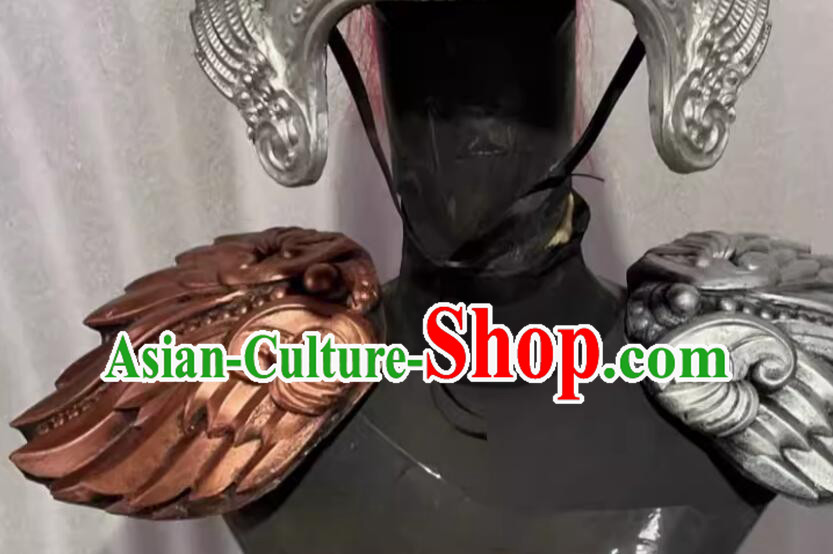 Top Handmade Armor Piece China Ancient General Shoulder Pad Decoration