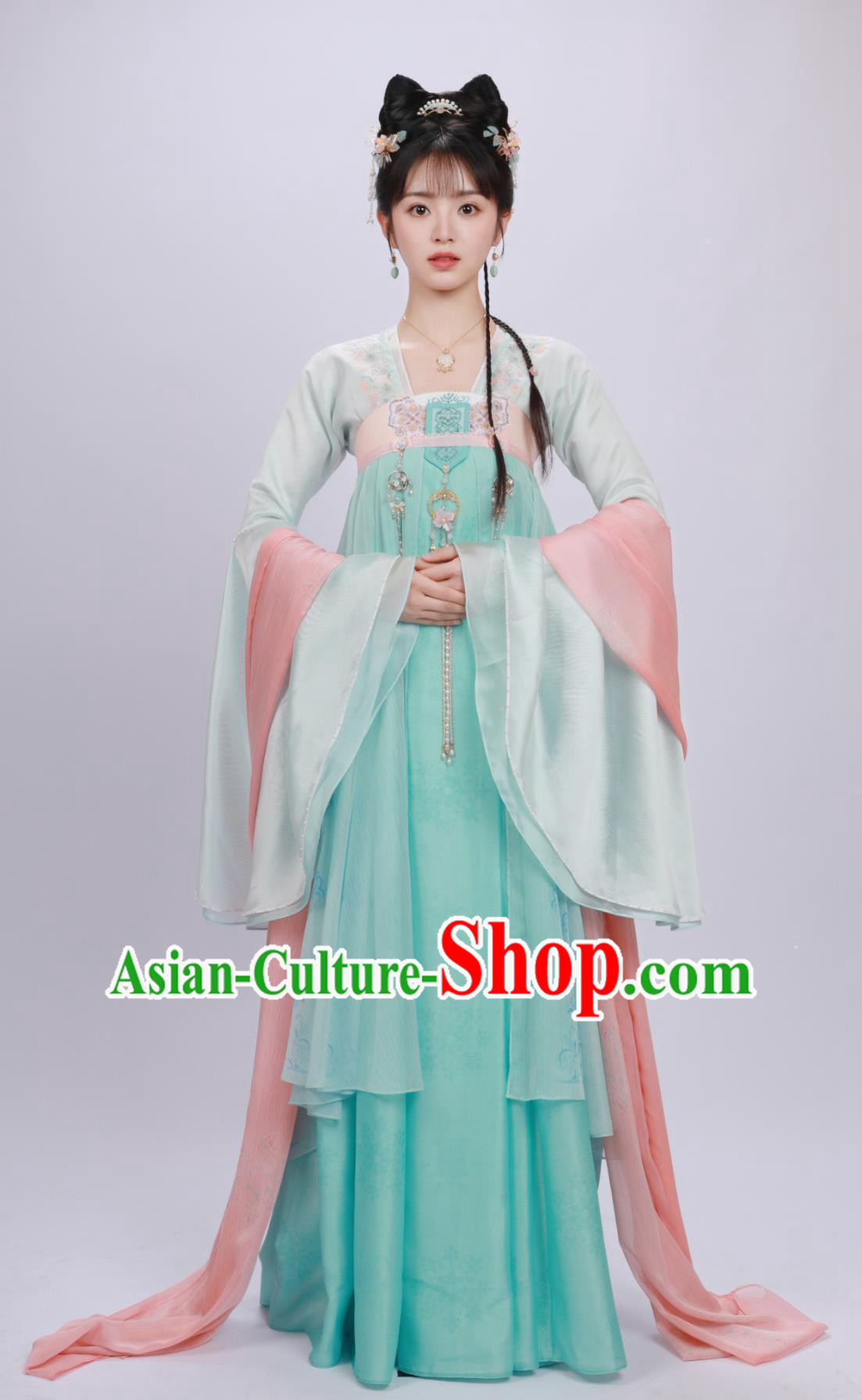 Romantic TV Series Wrong Carriage Right Groom Ancient Heroine Li Yu Hu Garment Costumes Chinese Traditional Dress Hanfu Online Shop