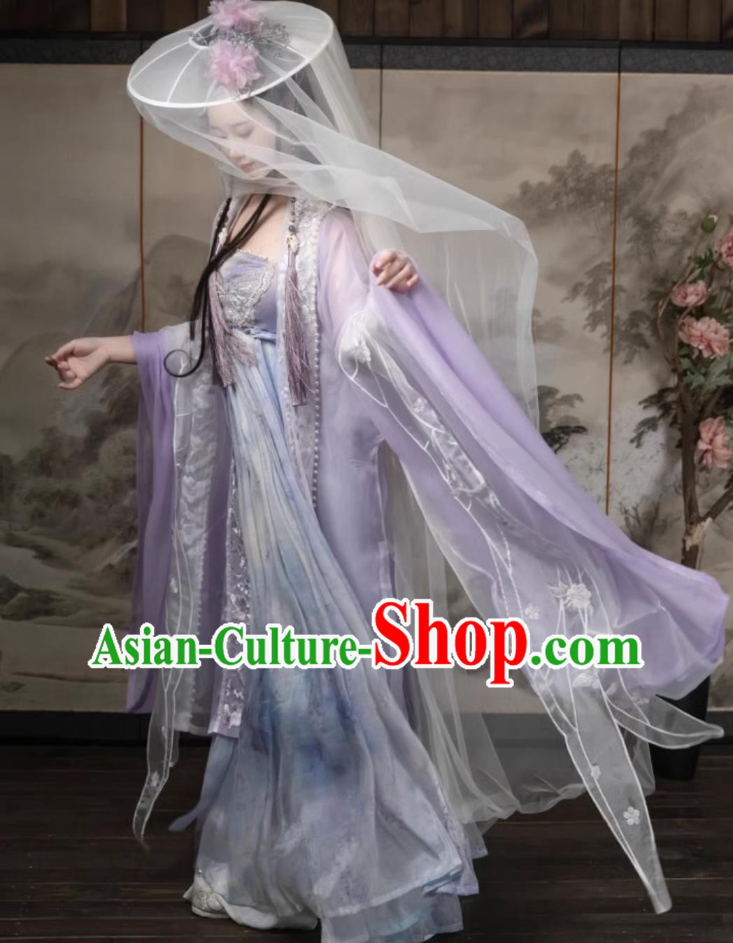 Ancient Chinese Clothing Tang Dynasty Princess Purple Dress Traditional Hanfu Online Shop