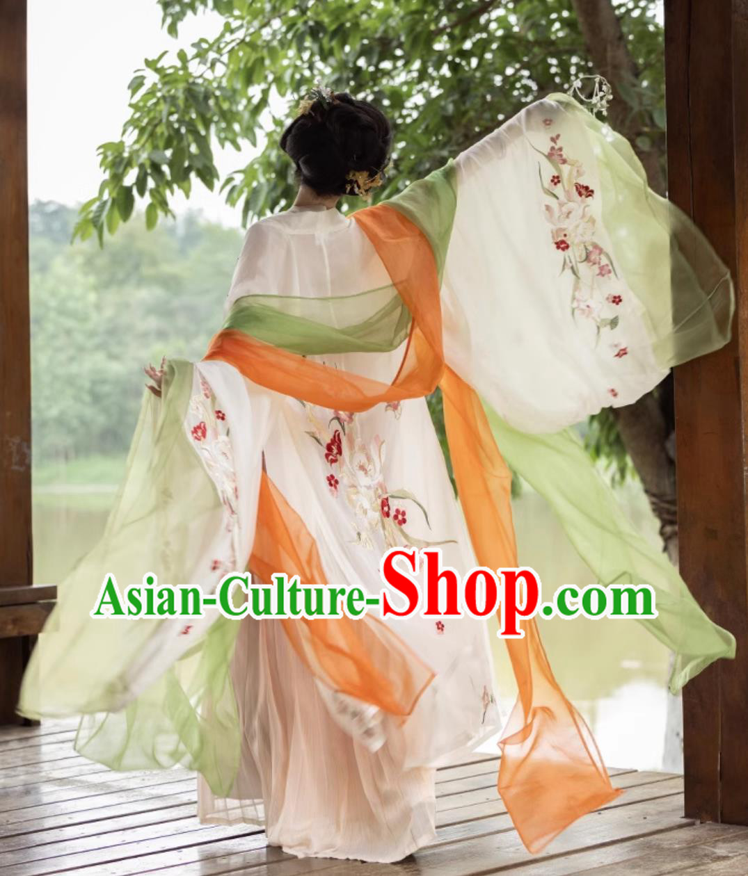 China Tang Dynasty Court Woman Dress Ancient Empress Clothing Traditional Hanfu