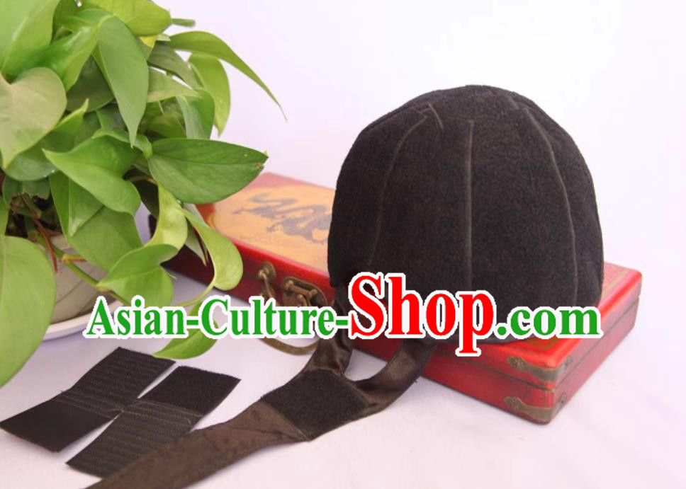 China Sichuan Opera Face Changing Inner Hat Double Layer Thickened Headwear with Small Ears