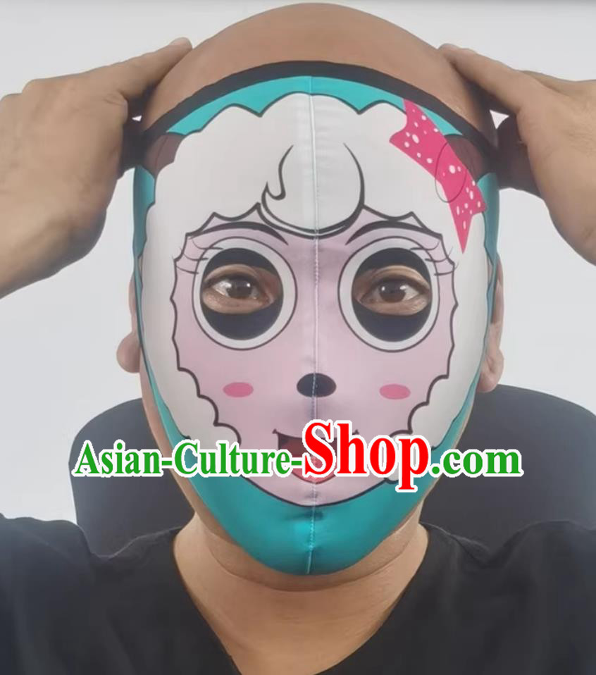 China Stage Magic Performance Hand Painted Face Mask Bian Lian Mask Sichuan Opera Face Changing Prop