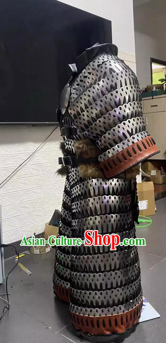 Handmade China Ming Dynasty Stainless Steel Armor Complete Set