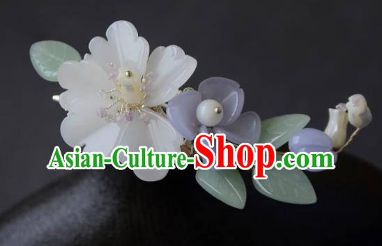 Traditional Chinese Hanfu Hair Jewelry China Ancient Princess Hairpin Handmade Song Dynasty Flower Hair Stick