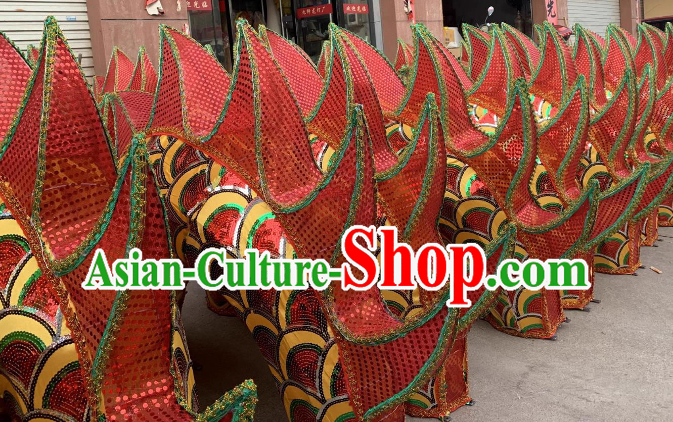 Handmade Lantern Festival Bench Dragon Body Section Chinese Water Dance Dragon Part