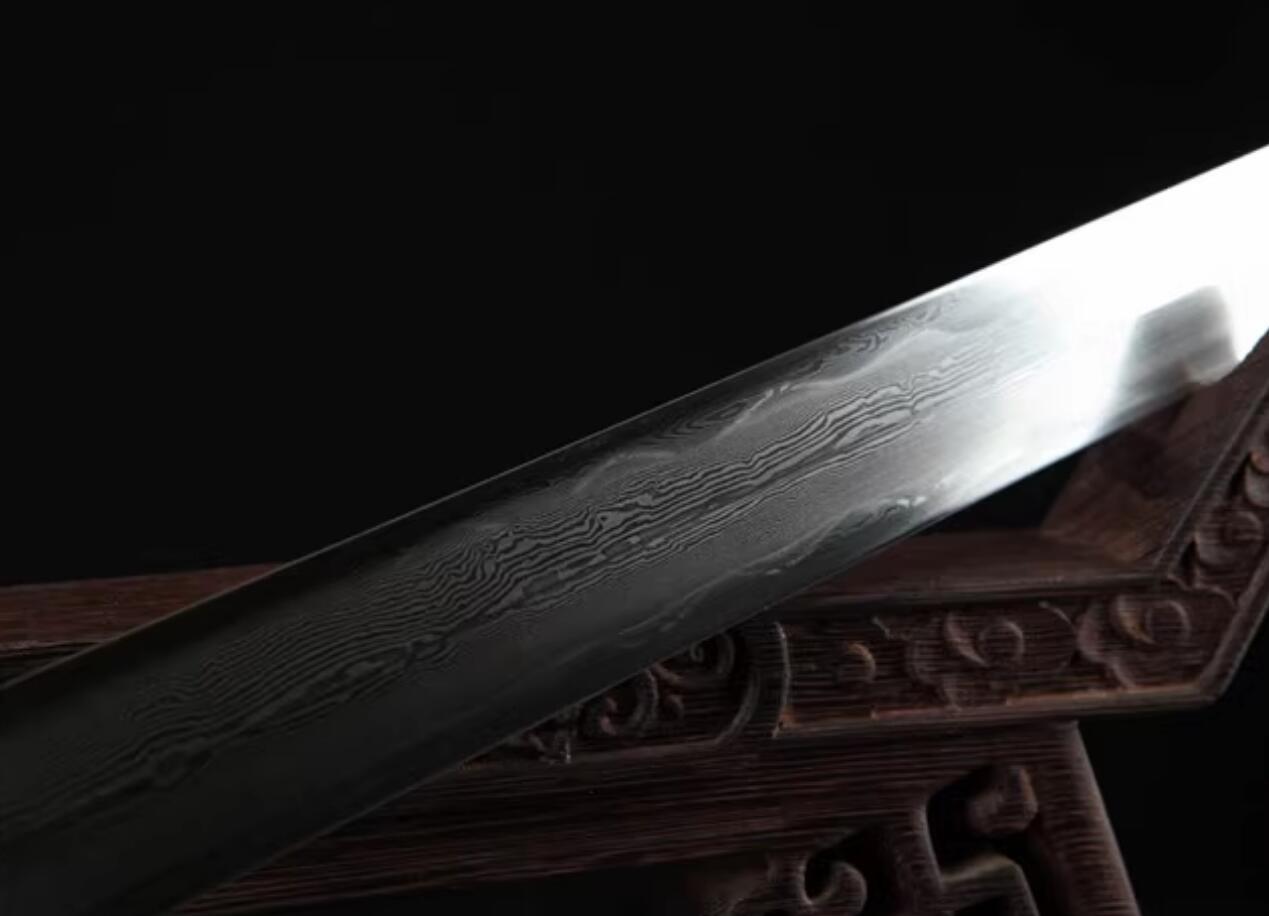 Handmade China Longquan Sword Song Dynasty Genuine Stingray Skin Sword