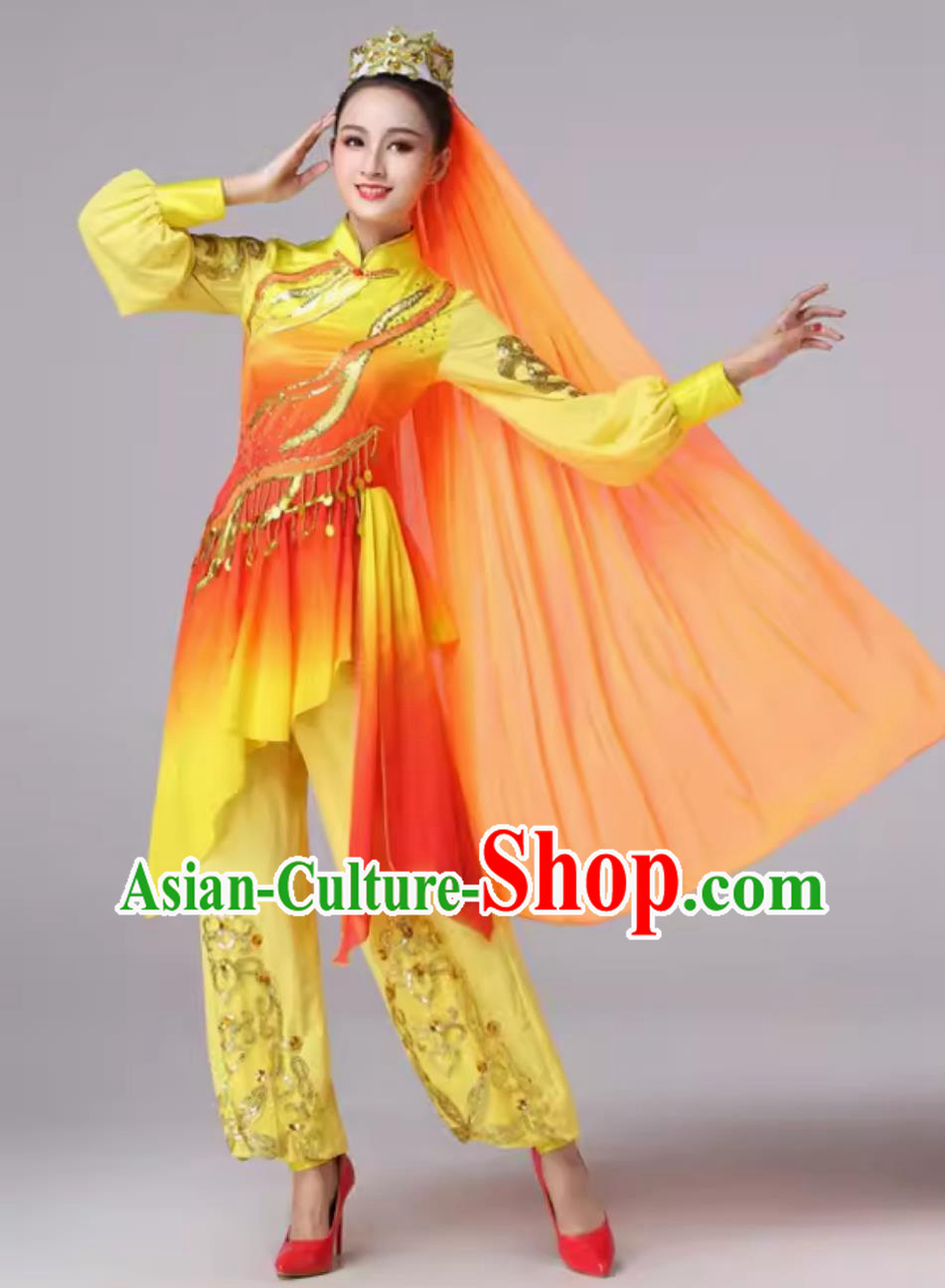 Chinese Spring Festival Gala Xinjiang Uyghur Dance Performance Clothing Minority Dance Costume Women Group Dance Set
