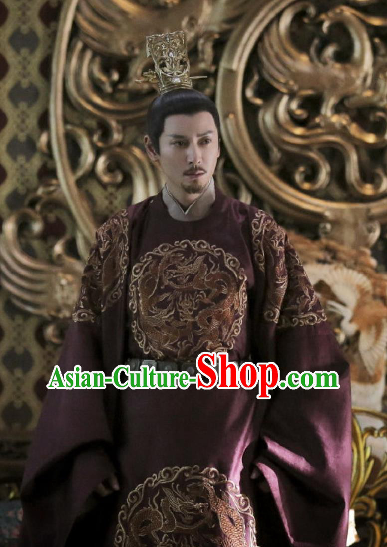 China Traditional Royal Robe 2020 TV Series The Promise of Chang An King of Shengzhou Garment Costume Ancient Chinese Emperor Clothing