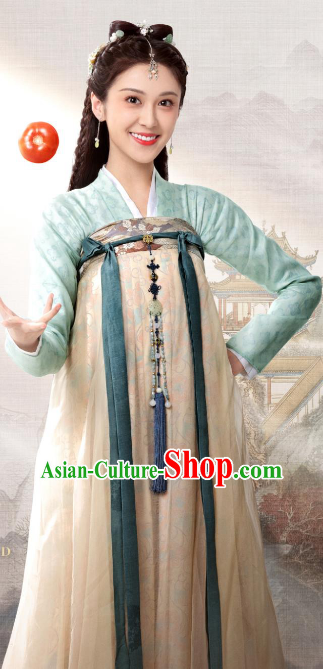 Traditional Female Hanfu Ruqun TV Series The Legend of An Le Mo Shuang Dress Ancient China Young Woman Clothing