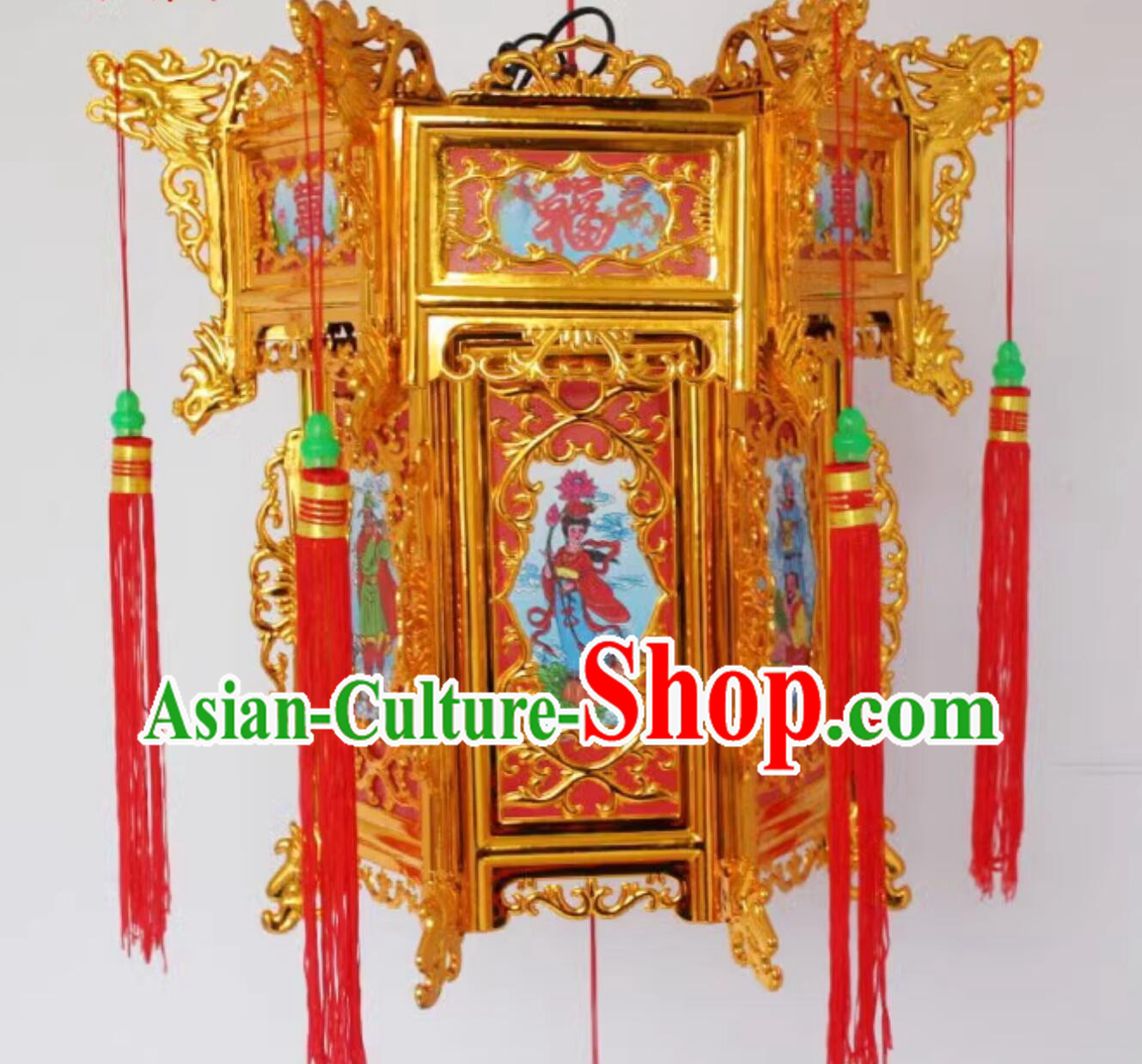 Traditional Festival Lamp China Legend of Eight Immortals Palace Lantern Handmade Chinese Lantern