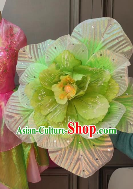 Chinese Spring Festival Gala Opening Dance Prop Modern Dance Green Flower