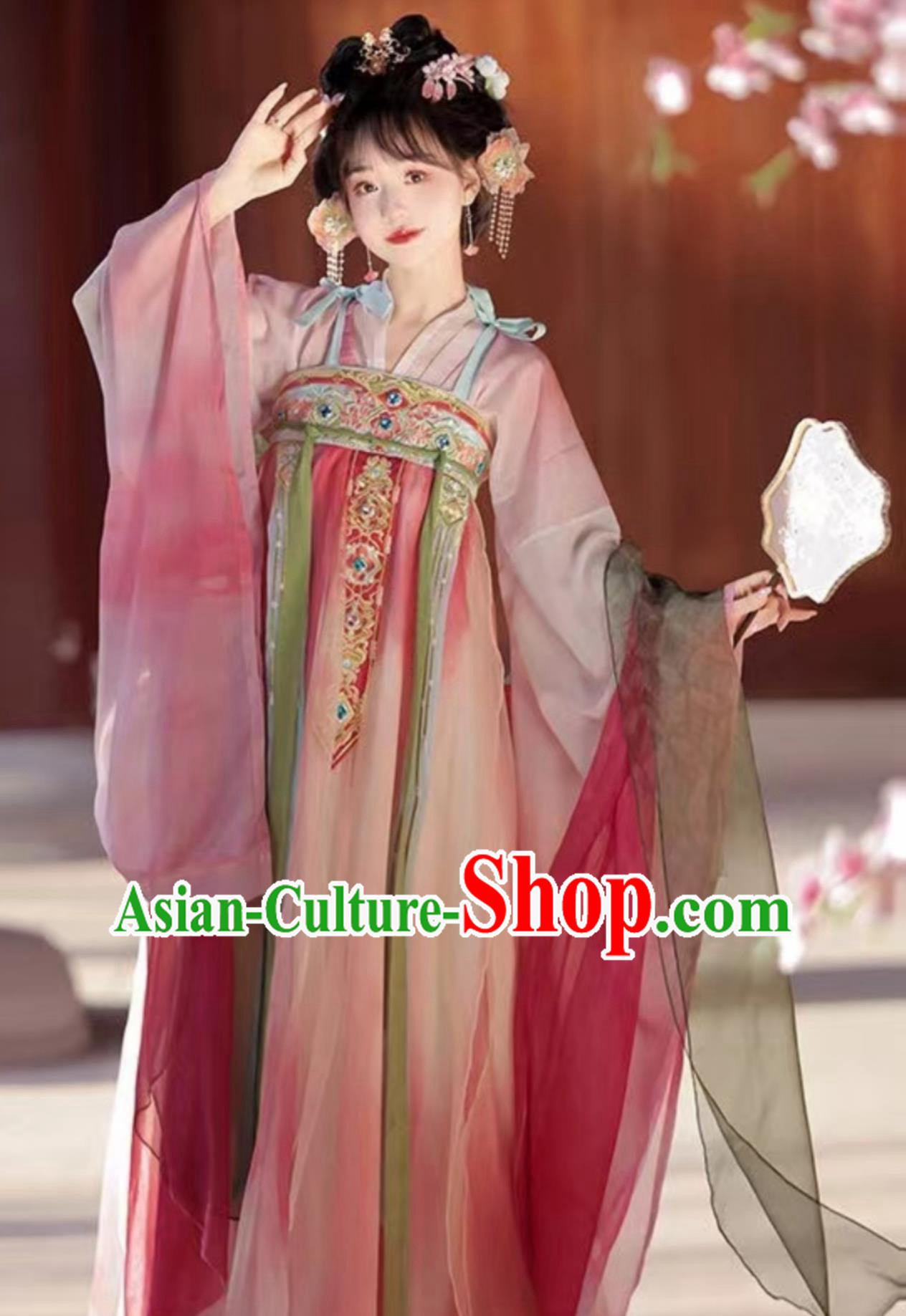 Ancient China Royal Princess Clothing Traditional Hanfu Ruqun Chinese Tang Dynasty Court Lady Dress