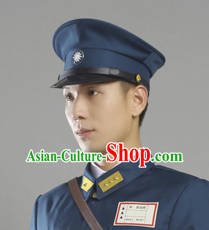 Minguo Army Cap Chinese Film TV Drama Headwear