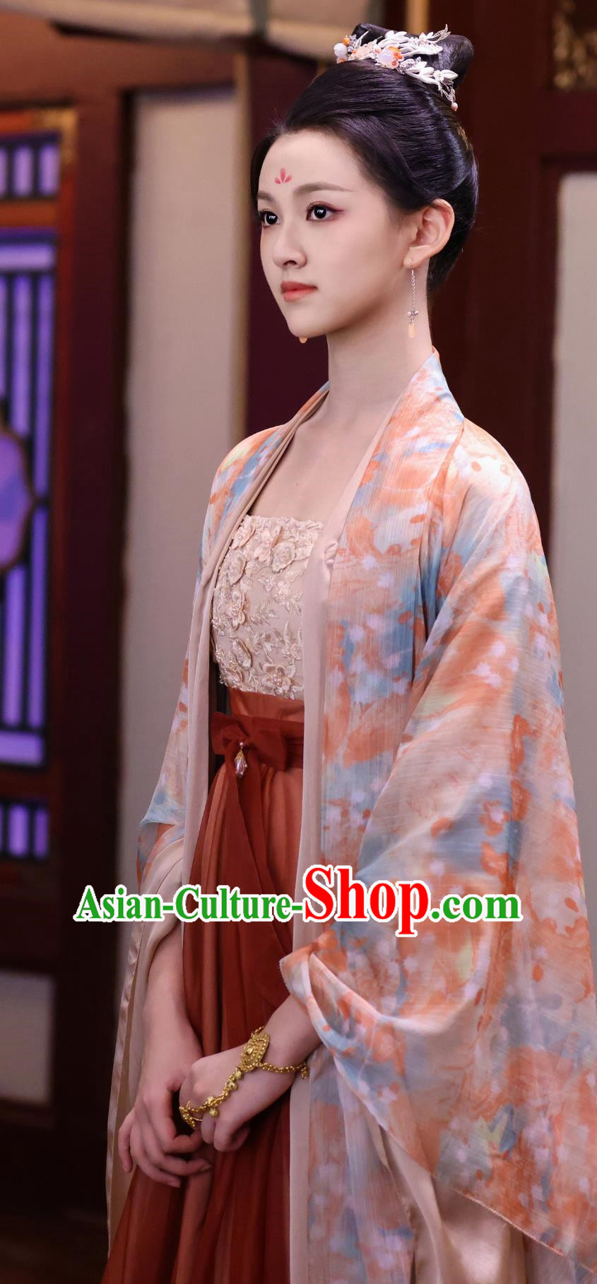 TV Series The Legend of An Le Oiran Lin Lang Dress Ancient China Tang Dynasty Young Lady Clothing Traditional Hanfu Costume