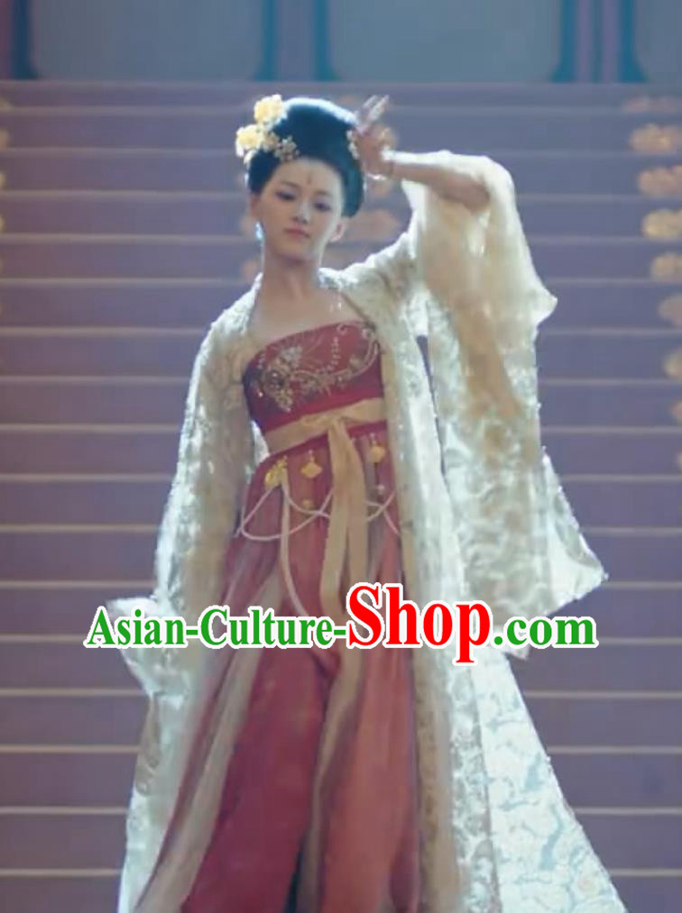 Traditional Woman Hanfu TV Series The Legend of An Le Courtesan Lin Lang Dress Ancient China Dance Lady Clothing