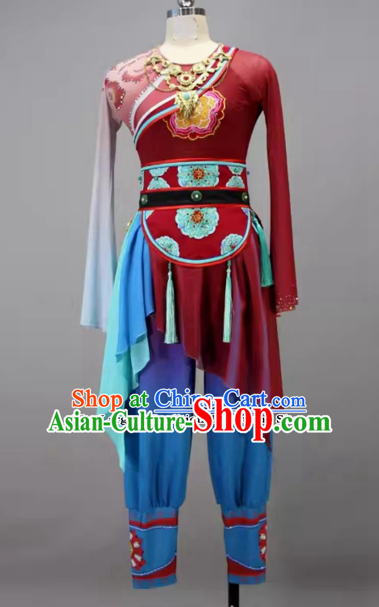 China Zhezhi Dance Outfit Chinese Dance Contest Program Fang Hua Dunhuang Flying Apsaras Dance Replica Costume
