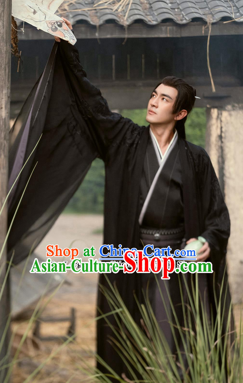 Chinese TV Series The Legend Of Shen Li Immortal Xing Zhi Black Clothing Ancient China General Garment Costume