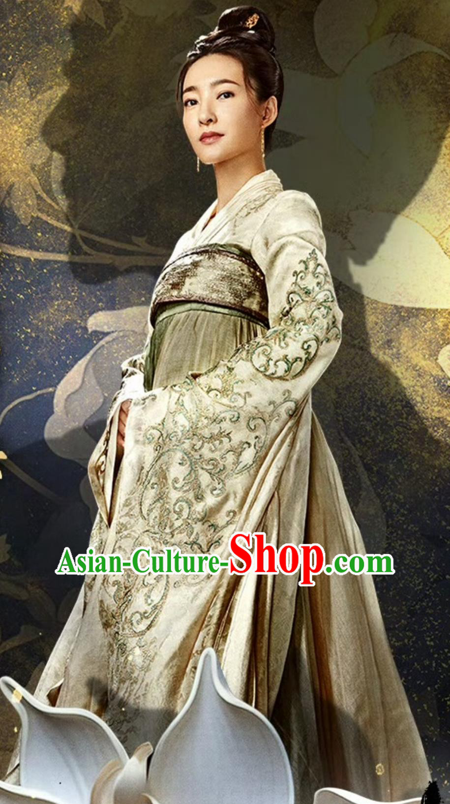 Chinese TV Series Judge Dee's Mystery Female Entertainer Cao An Costume Ancient China Tang Dynasty Court Woman Hanfu Clothing