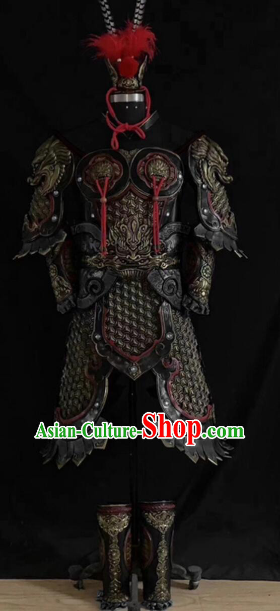 Black Myth Wukong Handsome Monkey King Sun Wu Kong Antique Brass Armor Set