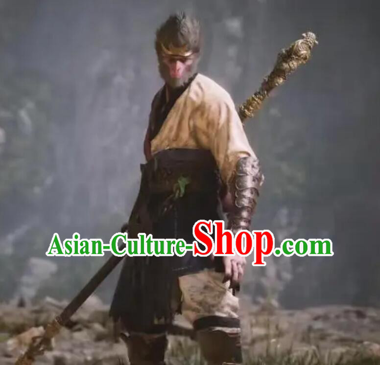 Handsome Monkey King Clothing Chinese Game Black Myth Wukong Costume