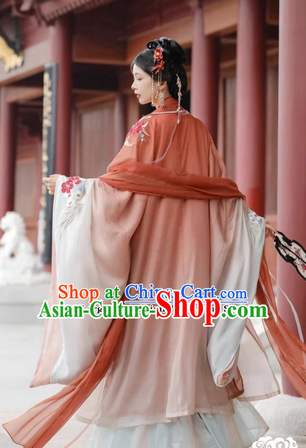 Chinese Hanfu Dress Ancient China Tang Dynasty Royal Princess Costumes Complete Set