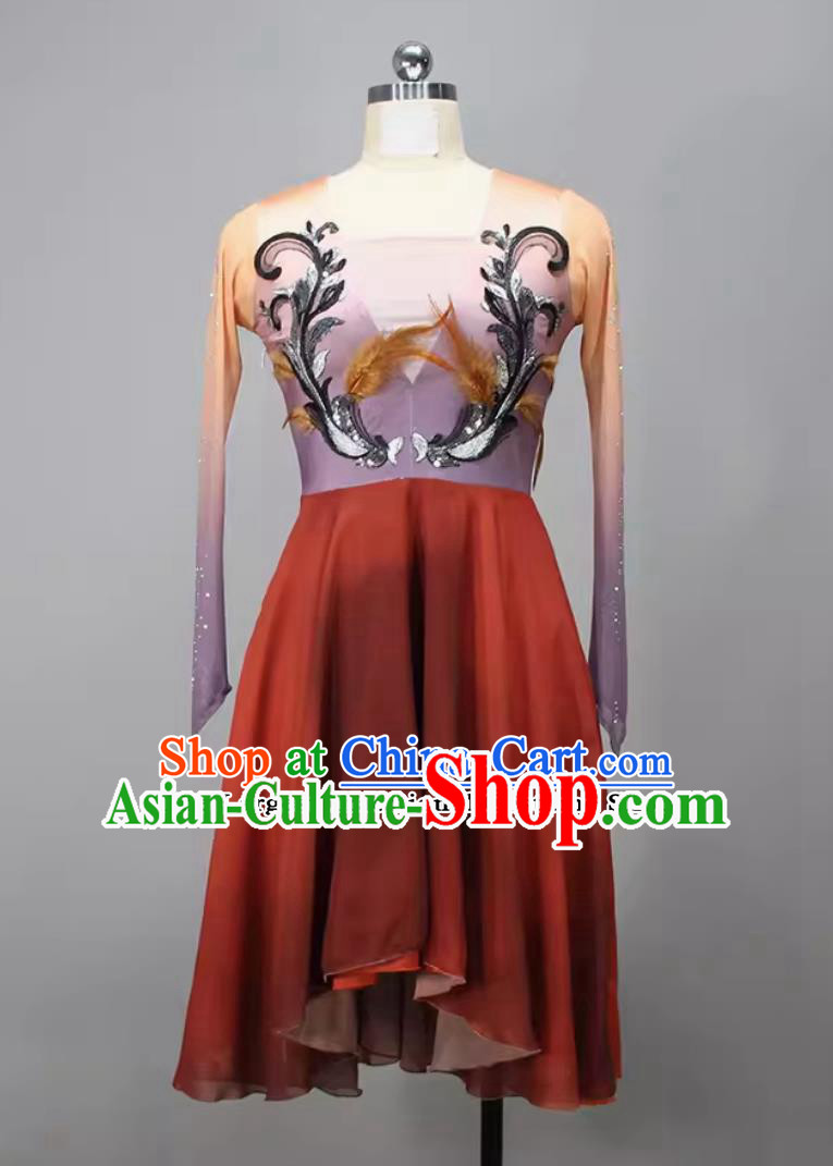 Chinese Classical Dance Clothing China Taoli Cup Dance Contest Dress Woman Solo Dance Hua Mei Costume