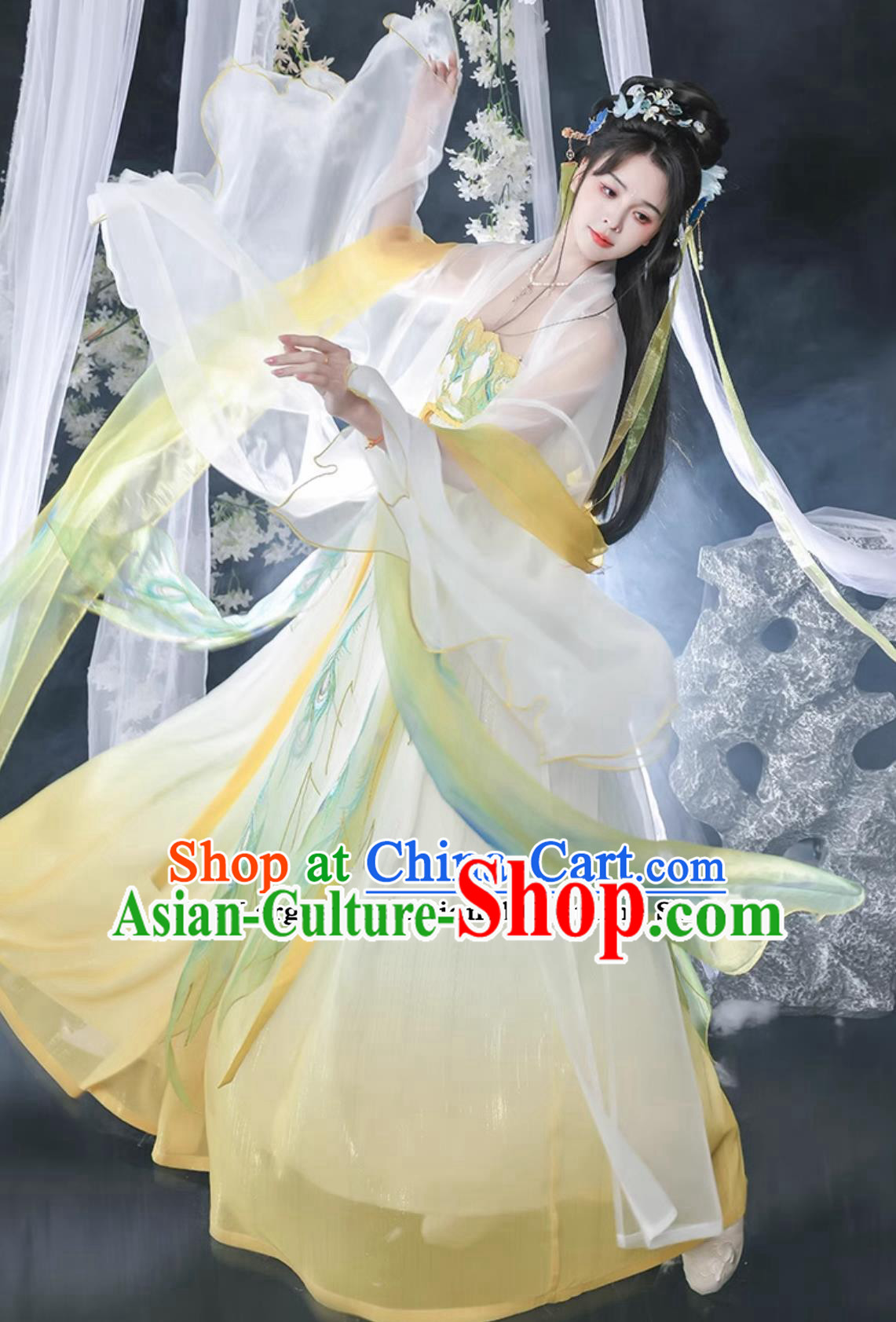 Tang Dynasty Royal Princess Hanfu Dress Ancient China Fairy Costume Chinese Traditional Female Clothing