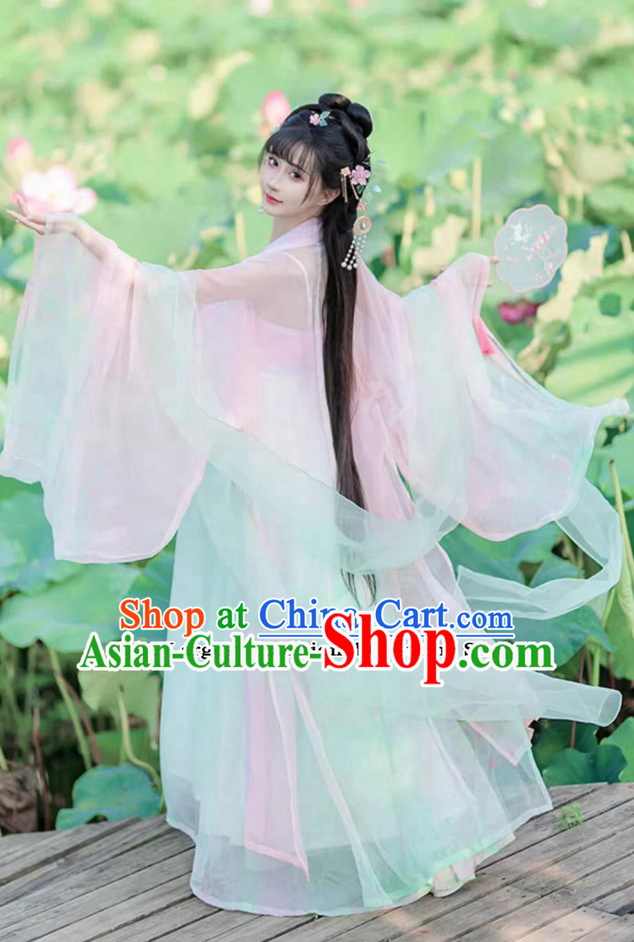 Chinese Traditional Clothing Tang Dynasty Princess Hanfu Ru Qun Robe Ancient China Young Woman Costume